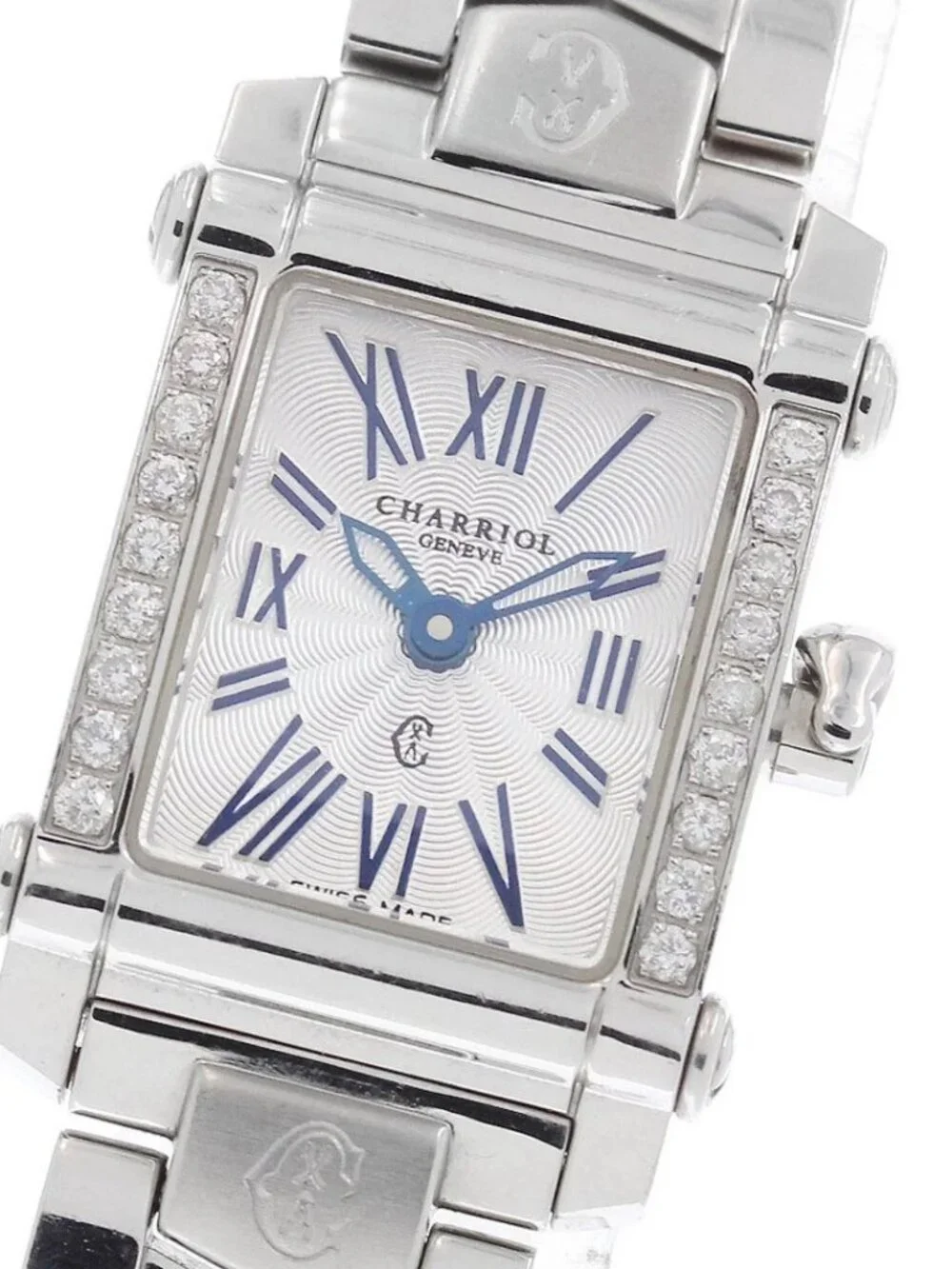 CHARRIOL Columbus CCSTRDD.910.2101 side diamond bezel Quartz Ladies Watch_972096